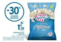 Intermarché Express Jimmy's popcorn salé offre