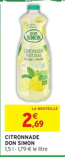 Intermarché Express Don simon citronnade natural offre