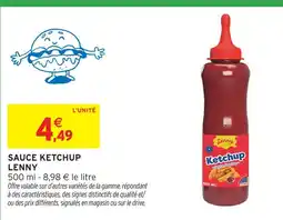 Intermarché Express Lenny sauce ketchup offre