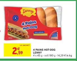Intermarché Express Lenny 4 pains hot-dog offre
