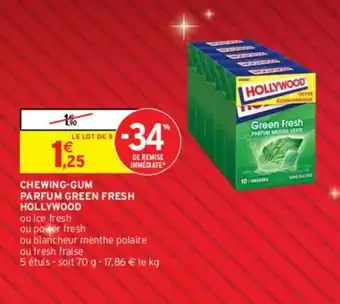 Intermarché Chewing-gum parfum green fresh offre