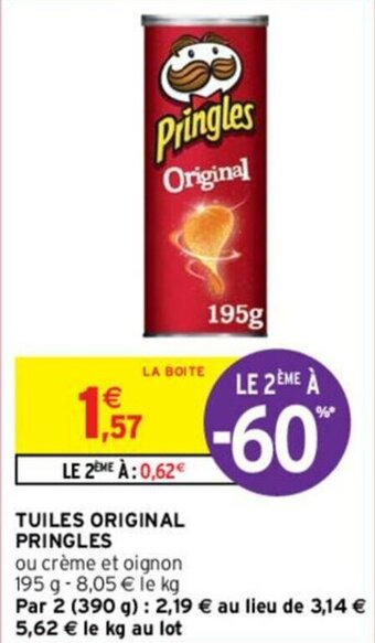 Intermarché Tuiles original pringles offre