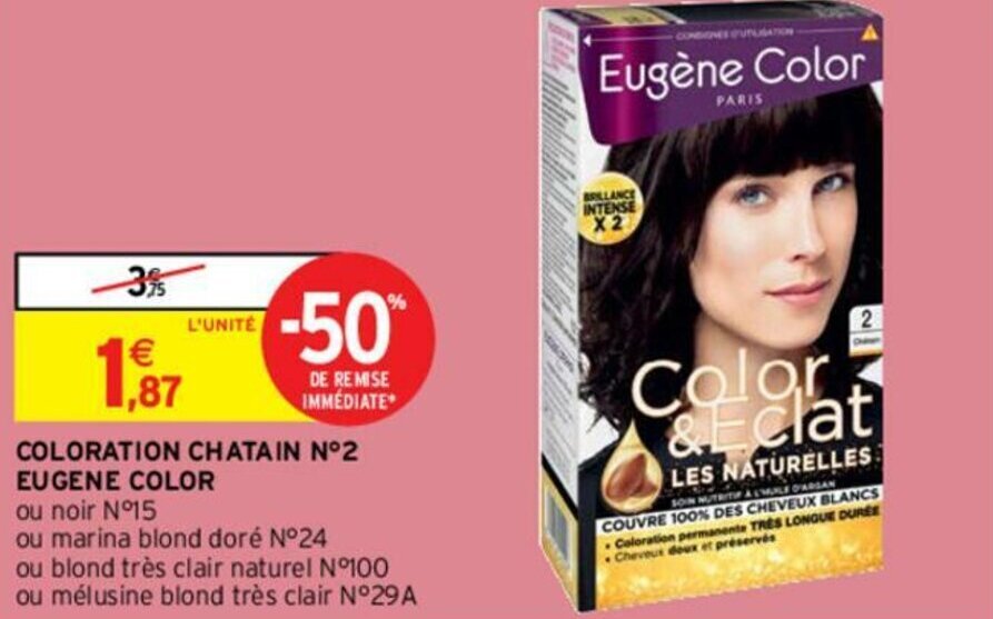 Promo Coloration chatain N2 eugene color chez Intermarché