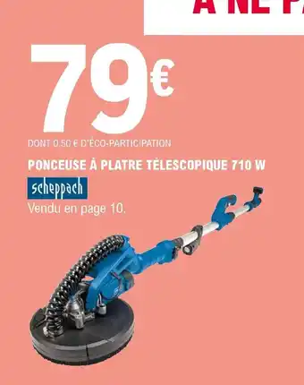 E.Leclerc Brico Ponceuse à platre télescopique offre