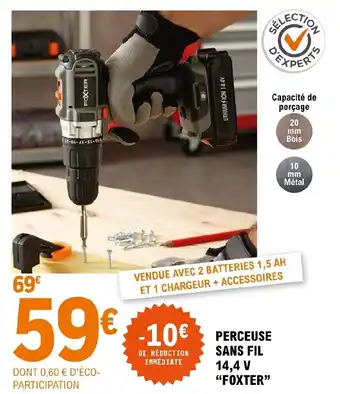E.Leclerc Brico Perceuse sans fil offre