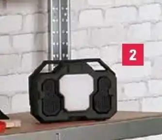 E.Leclerc Brico Radio de chantier + lampe 15 W offre