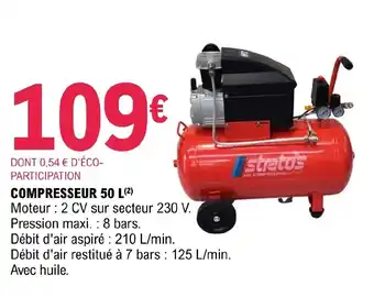 E.Leclerc Brico Compresseur 50 L offre
