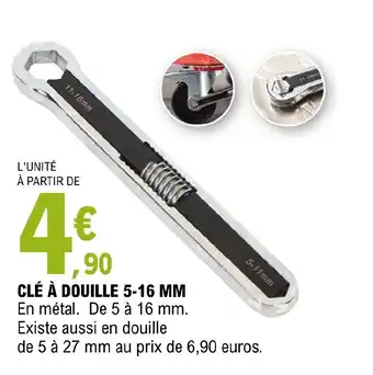 Clé à douille 5-16 MM