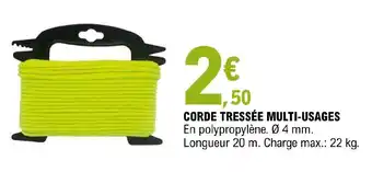Corde tressée multi-usages