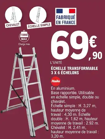 E.Leclerc Brico Échelle transformable offre
