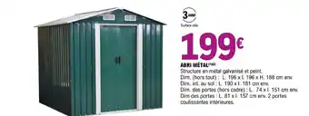 E.Leclerc Brico Abri métal offre