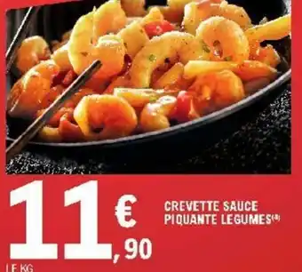 E.Leclerc Crevette sauce piquante legumes offre