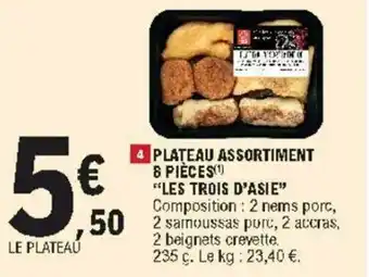 E.Leclerc Plateau assortiment 8 pièces offre