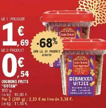 E.Leclerc Oignons frits "gotan" offre