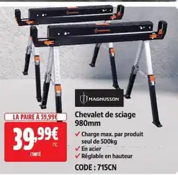 Screwfix Chevalet de sciage 980mm offre
