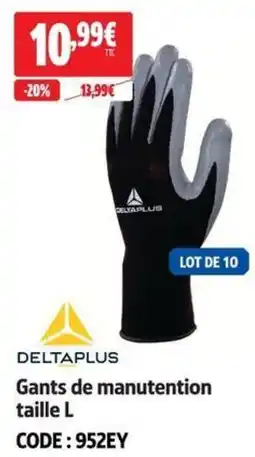 Screwfix Deltaplus Gants de manutention offre