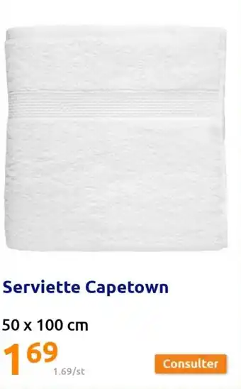 Action Serviette capetown offre