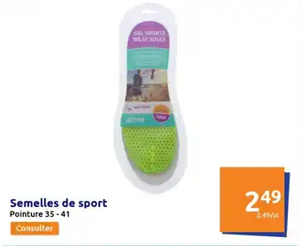 Action Semelles de sport offre