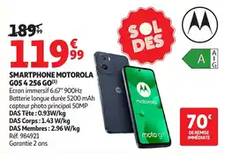 Auchan Motorola Smartphone go5 4 256 go offre