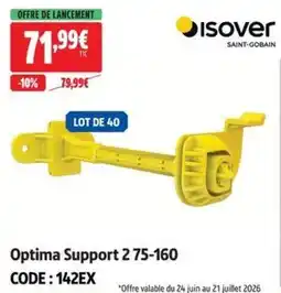 Screwfix Isover Optima Support 2 75-160 offre