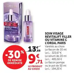 Bi1 L'Oreal Paris Soin visage revitalift filler ou vitamine c offre