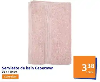 Action Serviette de bain capetown offre