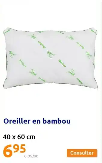 Action Oreiller en bambou offre