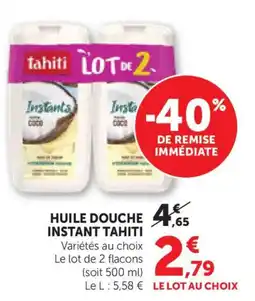 Bi1 Tahiti Huile douche instant offre