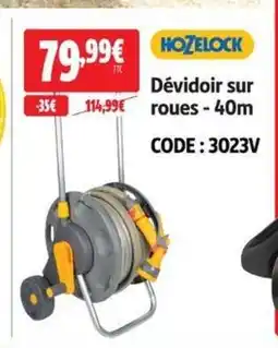 Screwfix Hozelock Dévidoir sur roues 40m offre