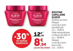 Bi1 Elseve Routine capillaire offre