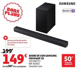 Auchan Samsung Barre de son hw b460f xe offre