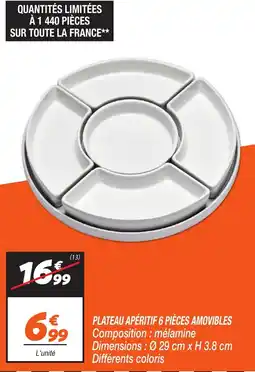 Netto Plateau apéritif 6 pièces amovibles offre