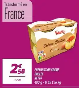 Netto Netto Préparation crème brulée offre