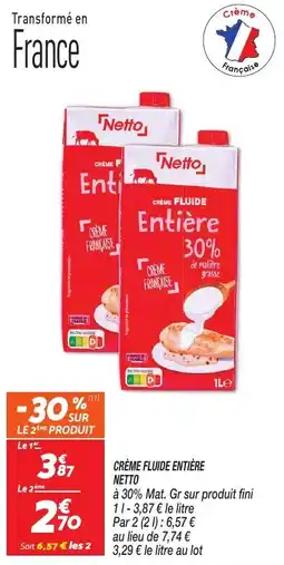 Netto Netto Crème fluide entière offre