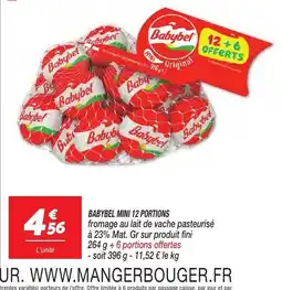 Netto Babybel Mini 12 portions offre