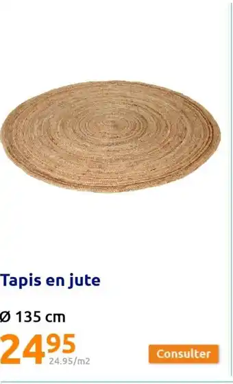 Action Tapis en jute offre