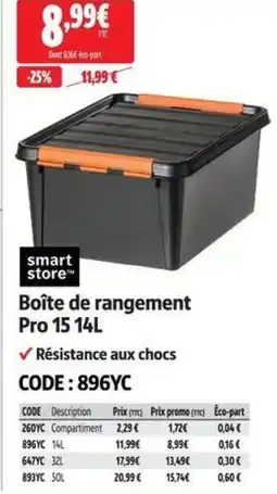 Screwfix Boîte de rangement pro 15 offre