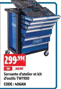 Screwfix Servante d'atelier et kit d'outils TW1100 offre