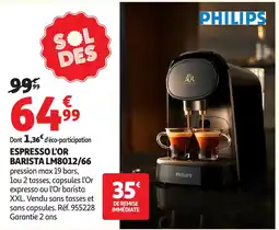 Auchan Espresso l'or barista lm8012/66 offre