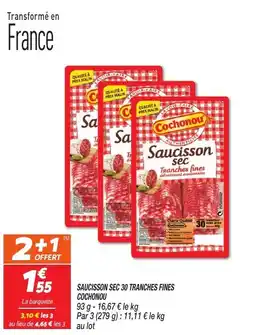 Netto Cochonou Saucisson sec 30 tranches fines offre