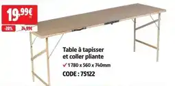 Screwfix Table à tapisser et coller pliante offre