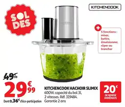 Auchan Kitchencook Hachoir slimix offre