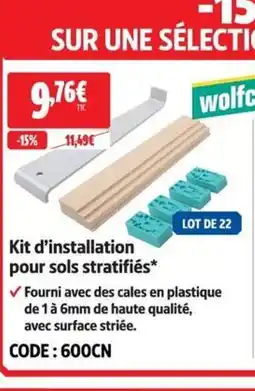 Screwfix Kit d'installation pour sols stratifiés offre