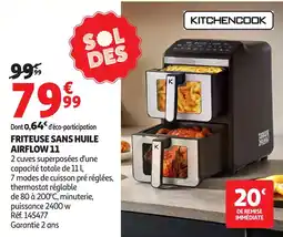 Auchan Kitchencook Friteuse sans huile airflow offre