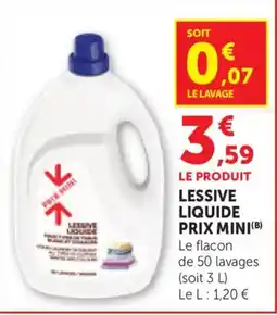 Bi1 Lessive liquide prix mini offre