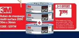 Screwfix 3m Ruban de masquage multi-surface 2090 50m x 36mm offre