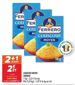 Netto Couscous moyen ferrero offre