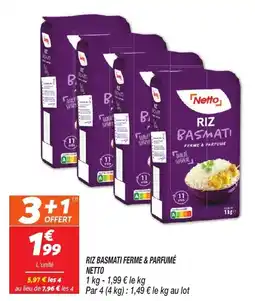 Netto Netto Riz basmati ferme & parfumé offre
