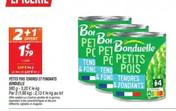 Netto Bonduelle Petits pois tendres et fondants offre