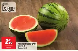 Netto Pastèque rayée sans pépins offre